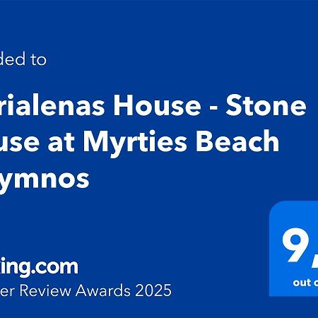 Marialenas House - Stone House At Myrties Beach Kalymnos Exteriér fotografie